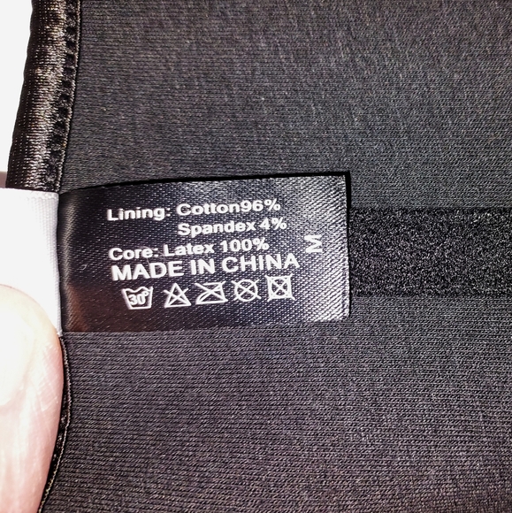 Yianna Women's Size Medium Black Waist Trainer Cincher Corset Looks New - Picture 4 of 4